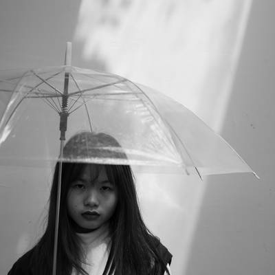 黑白模特