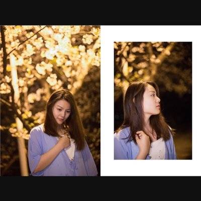 夜景模特