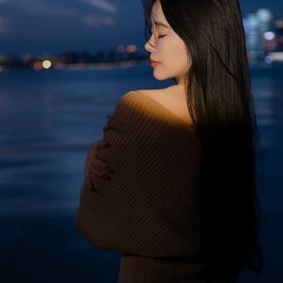 夜景模特