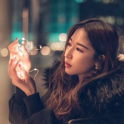 夜景模特