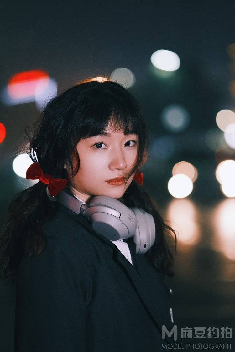 夜景模特