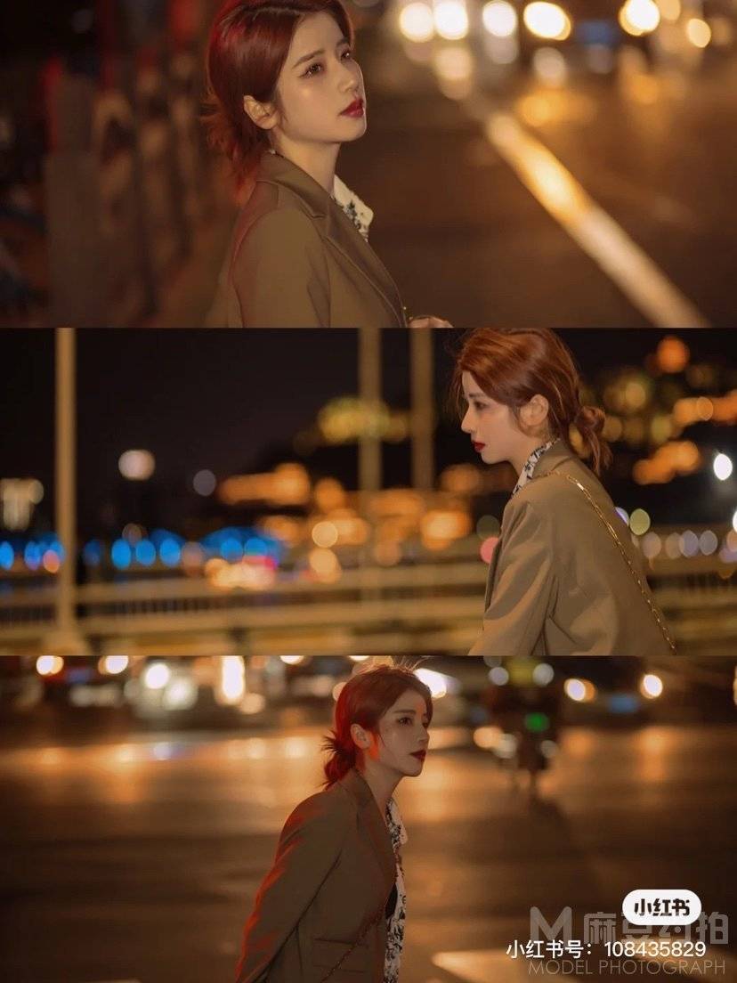 夜景模特