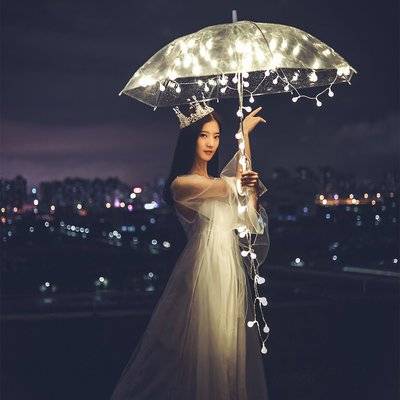 夜景模特
