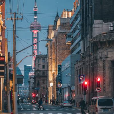 夜景模特