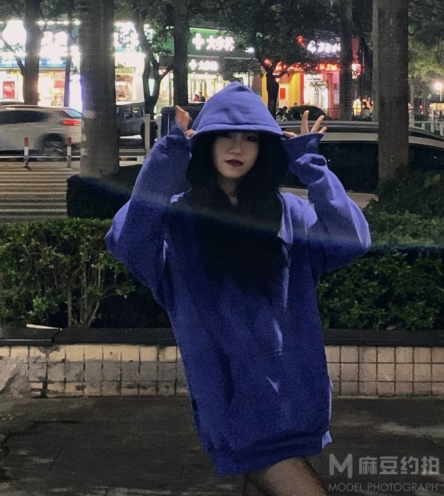 夜景模特
