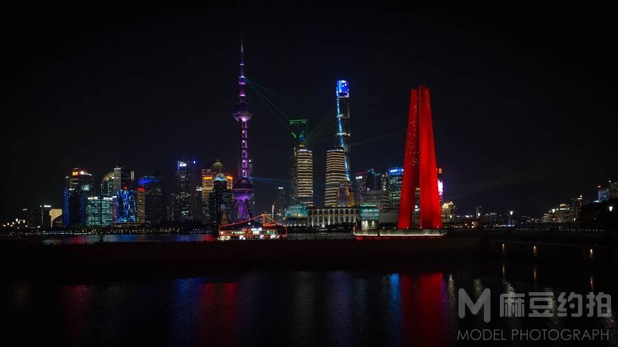 夜景模特