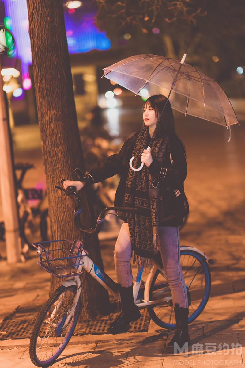 夜景模特