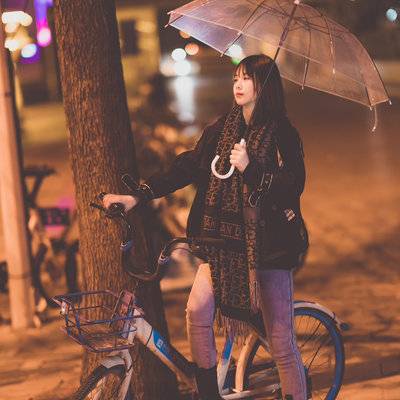 夜景模特