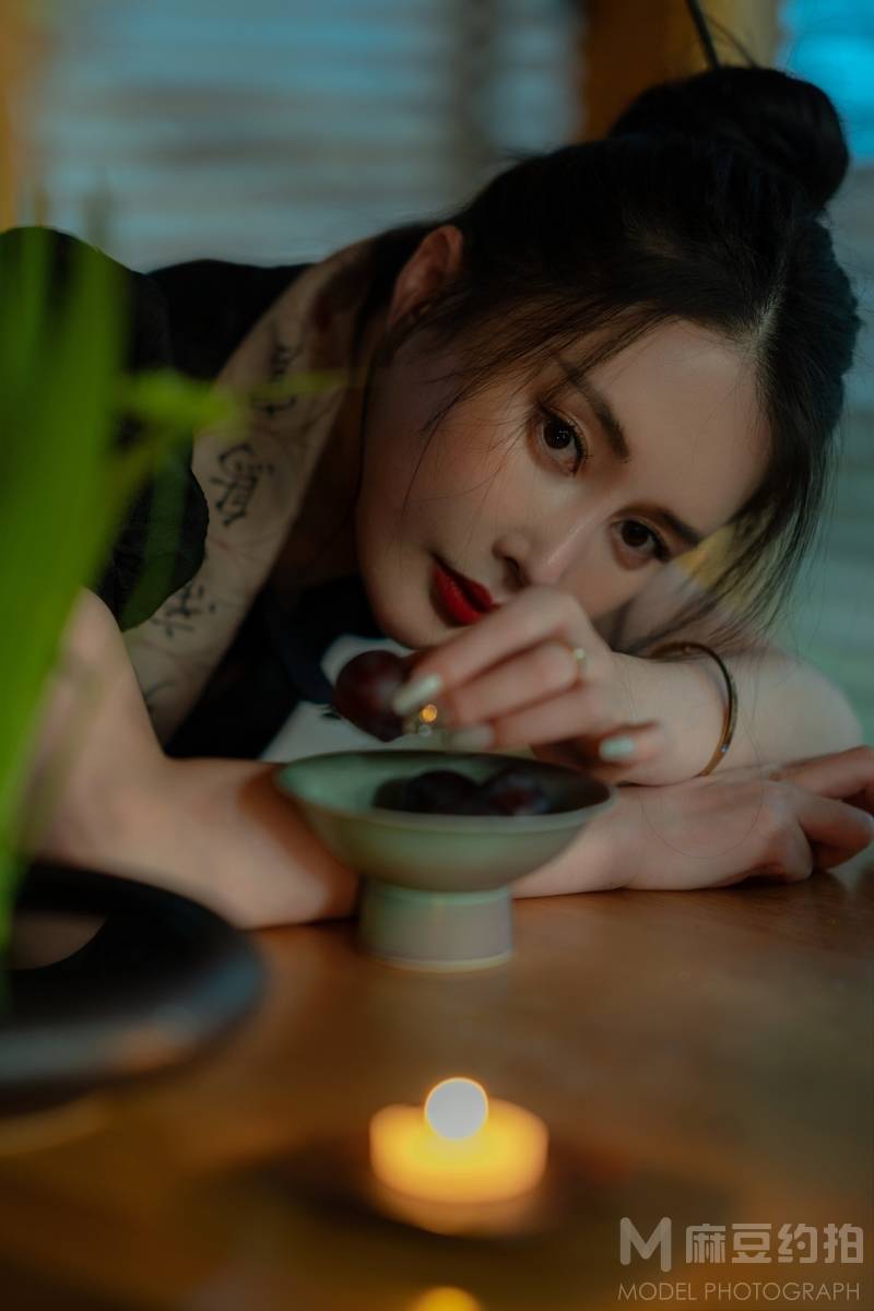 夜景模特