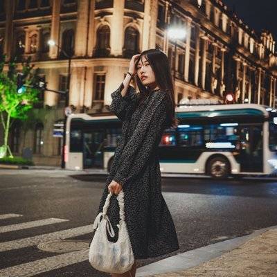 夜景模特