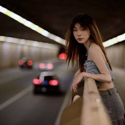 夜景模特