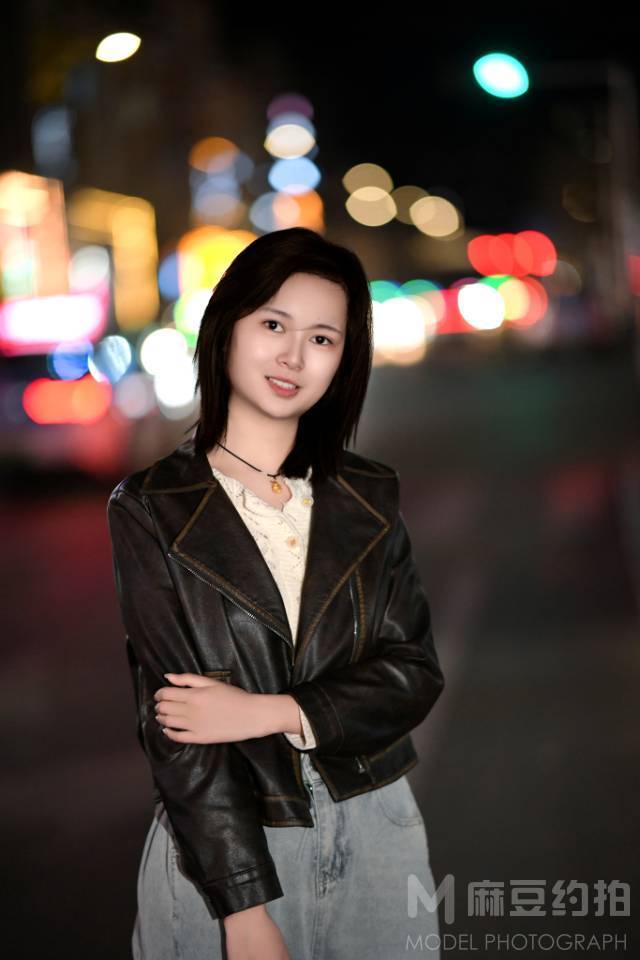 夜景模特