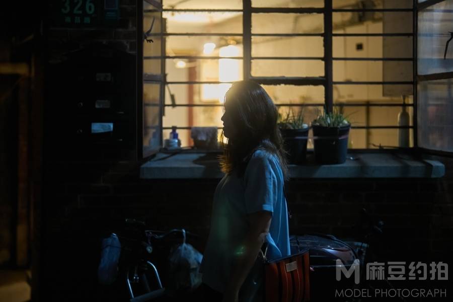 夜景模特
