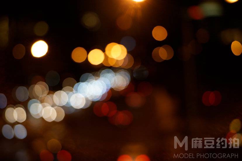 夜景模特