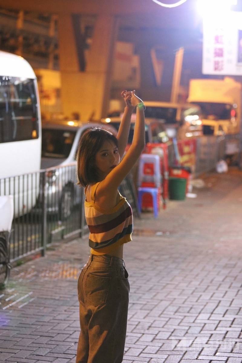 夜景模特