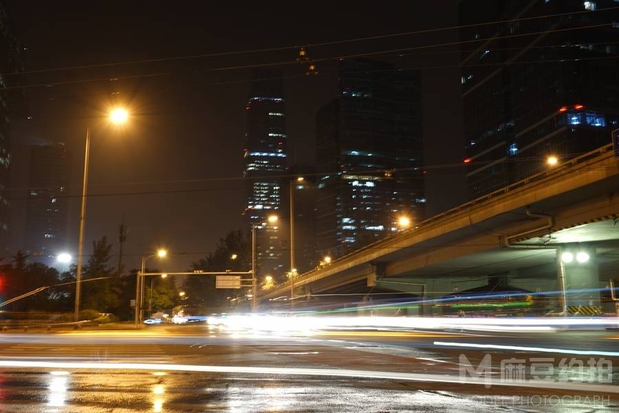 夜景模特
