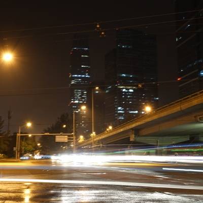 夜景模特
