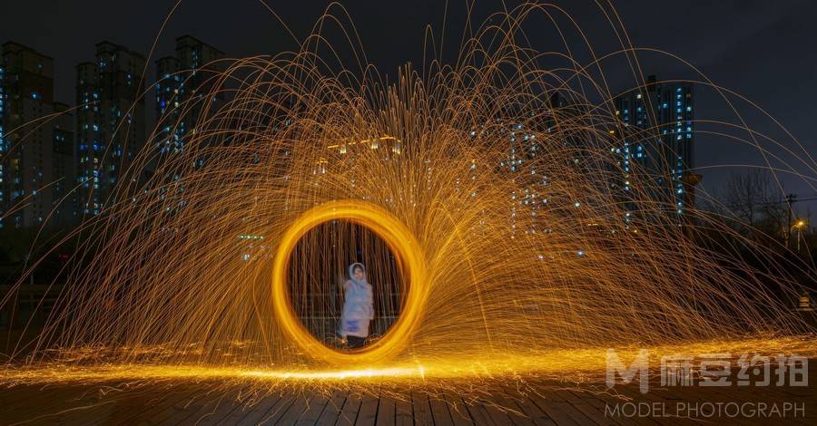 夜景模特