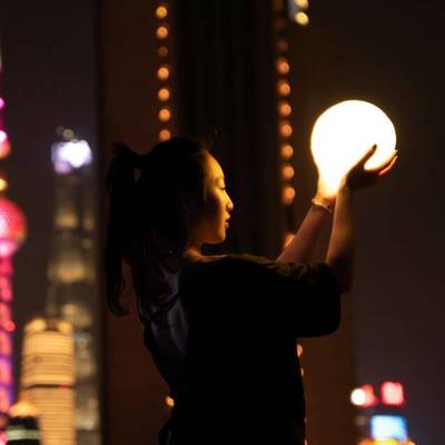 夜景模特