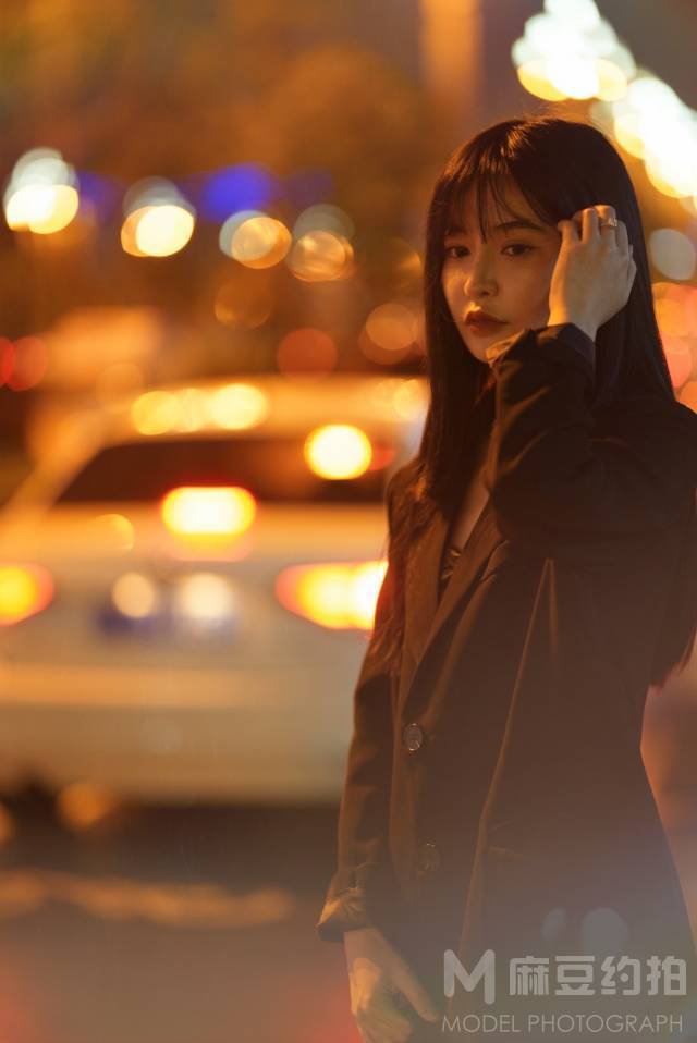 夜景模特