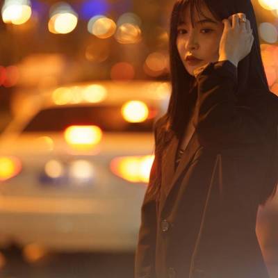 夜景模特