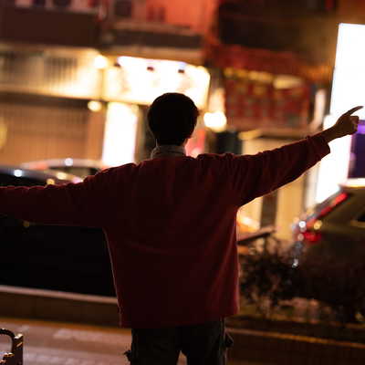 夜景模特