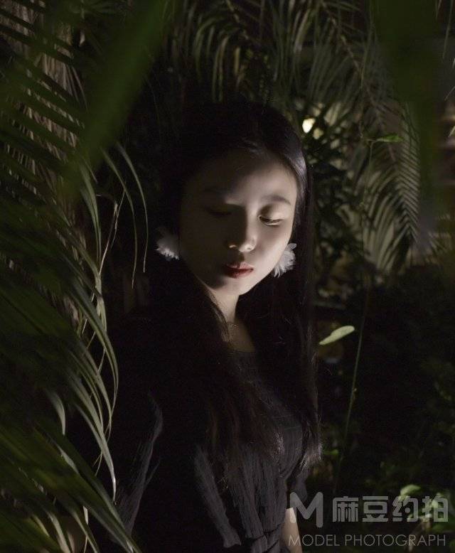 夜景模特