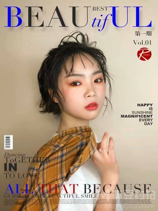 黑白模特