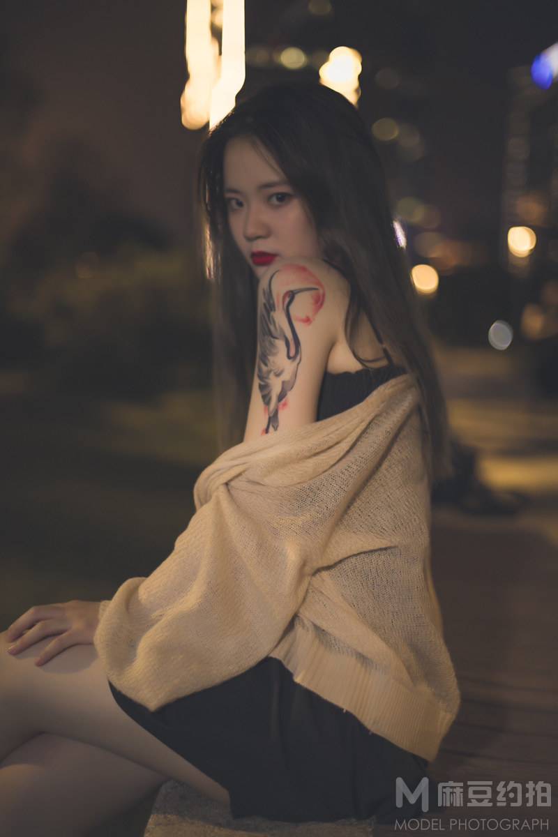 夜景模特
