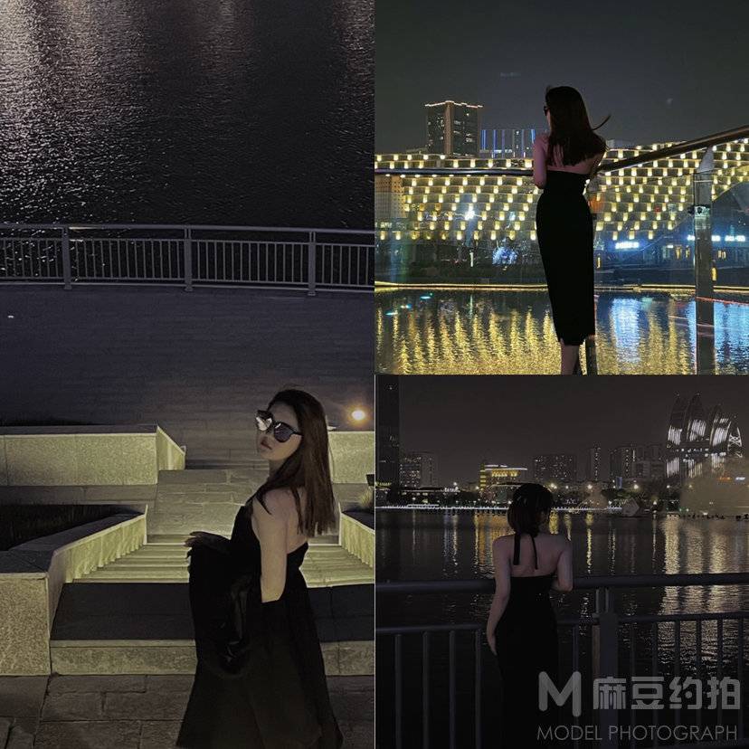 夜景模特