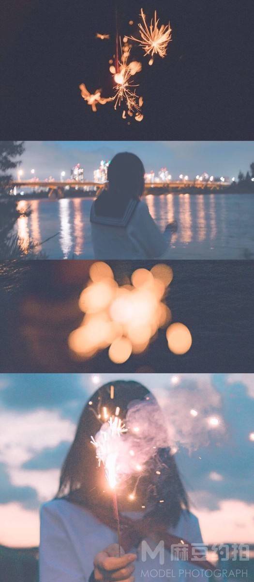 夜景模特