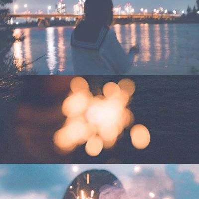 夜景模特