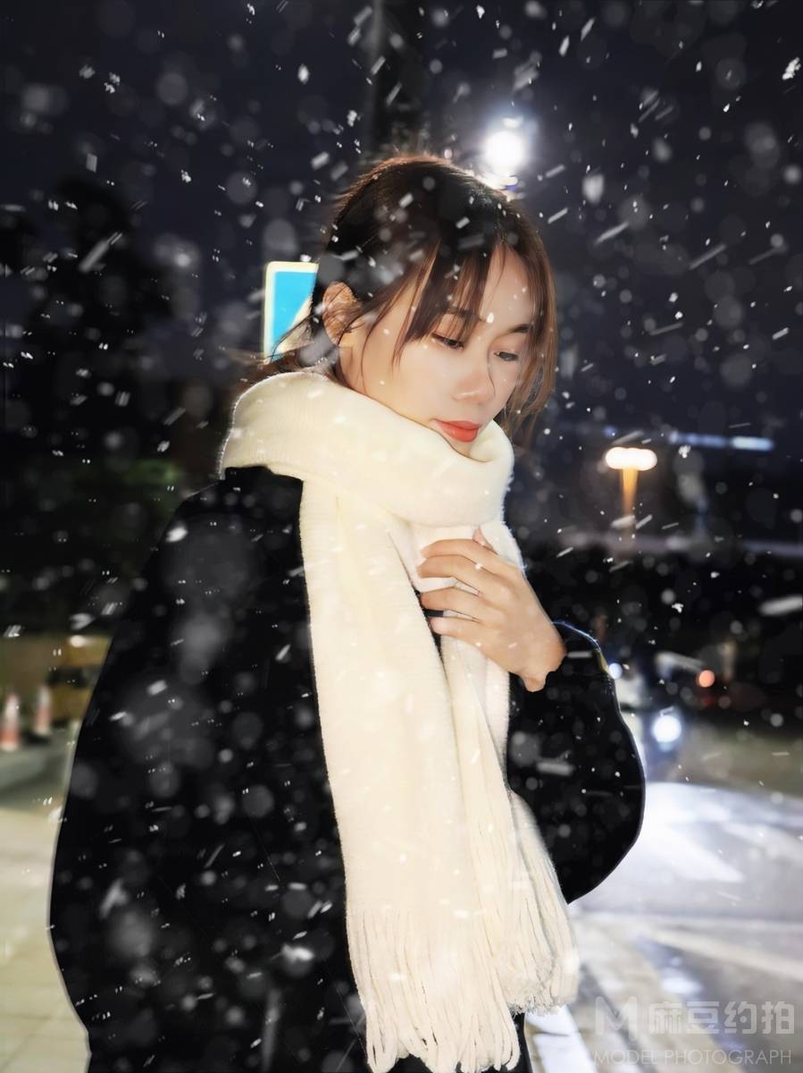 夜景模特