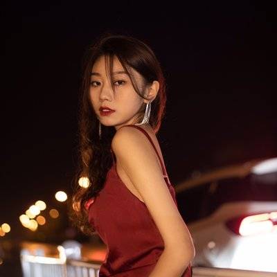 夜景模特
