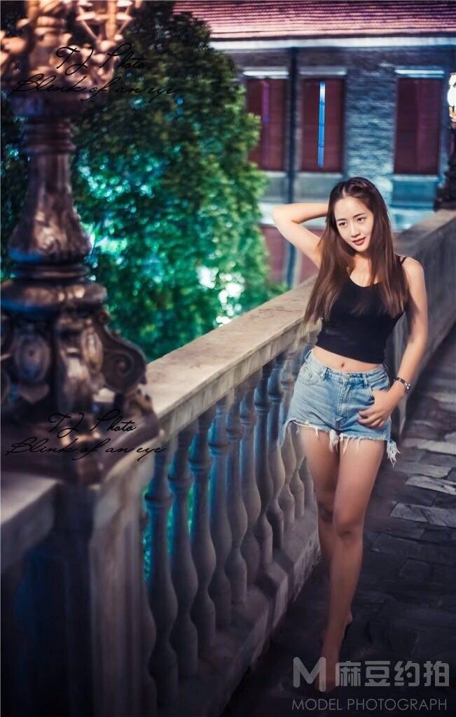 夜景模特
