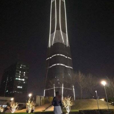 夜景模特