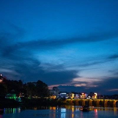 夜景模特