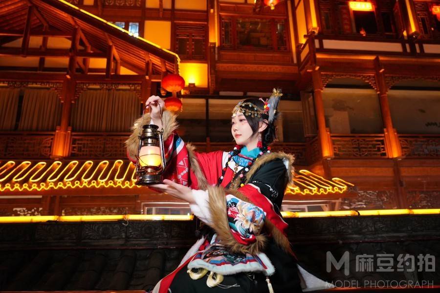 夜景模特