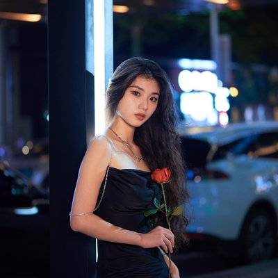 夜景模特