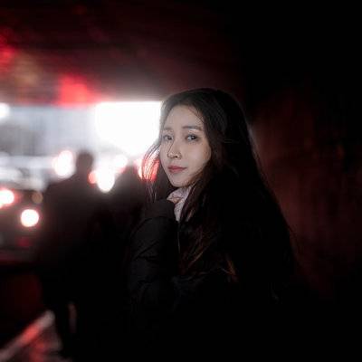 黑白模特