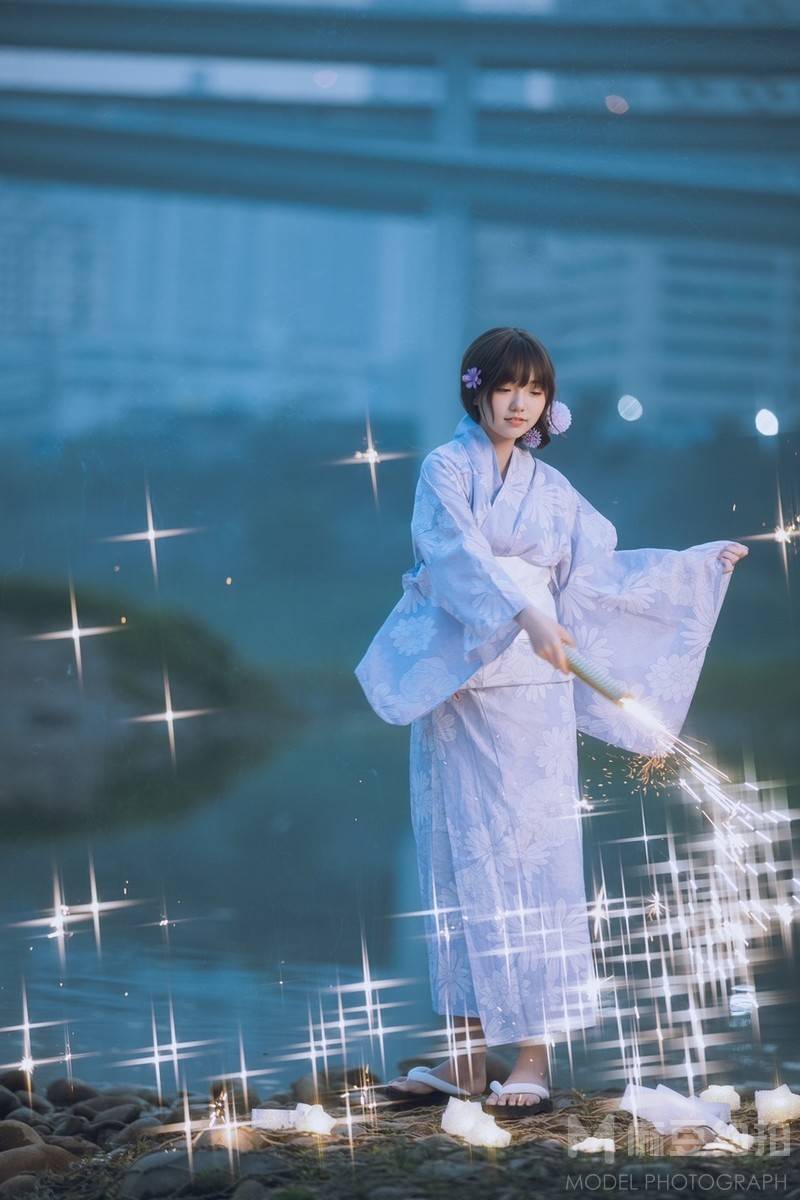 夜景模特