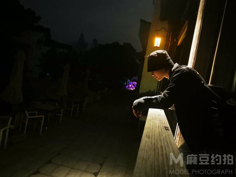 夜景模特