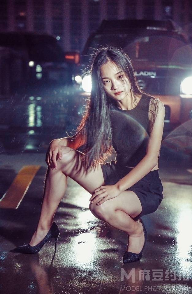 夜景模特