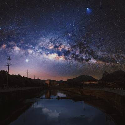 夜景模特
