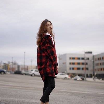 黑白模特