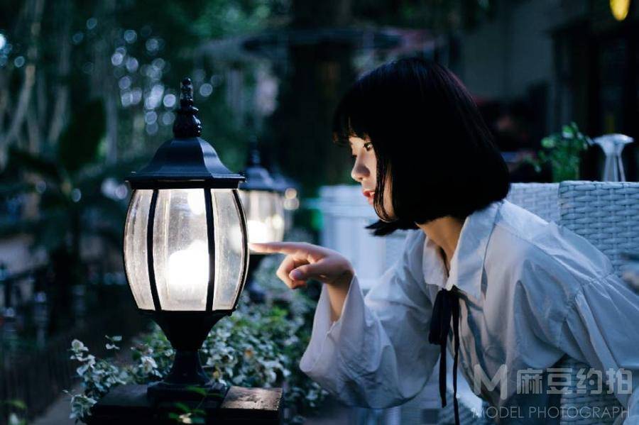 夜景模特