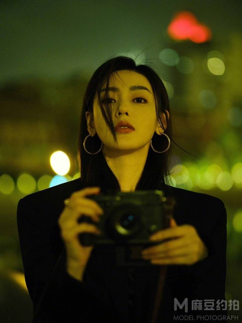 夜景模特
