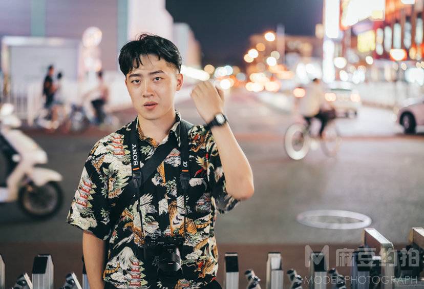 夜景模特
