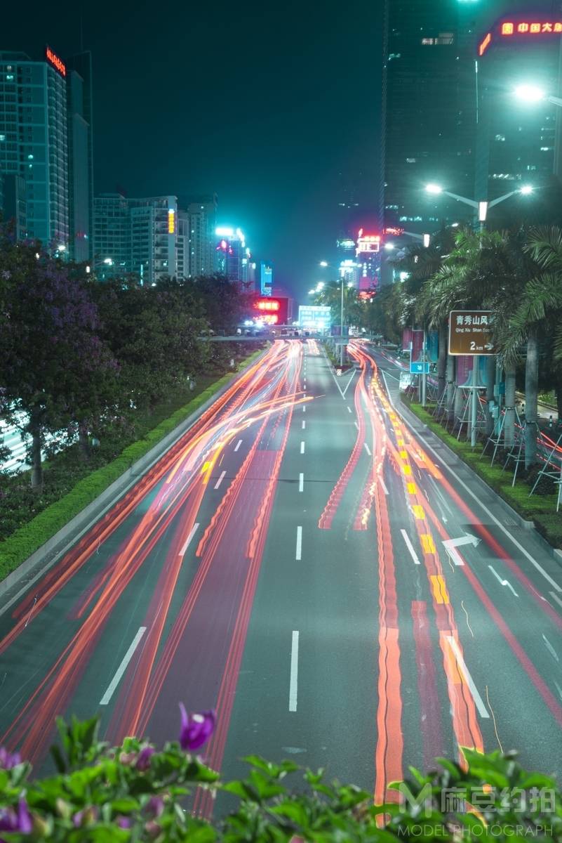 夜景模特