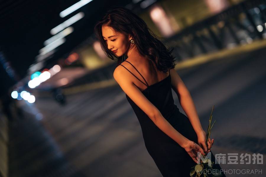 夜景模特